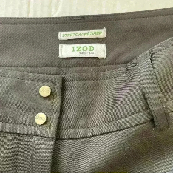 Izod Golf Stretch Pants Women's Size 4 Black Straight Leg Pants - Picture 2 of 4
